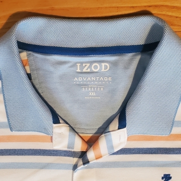 IZOD Advantage Performance Natural Stretch Polo Collared Shirt XXL - Picture 3 of 12